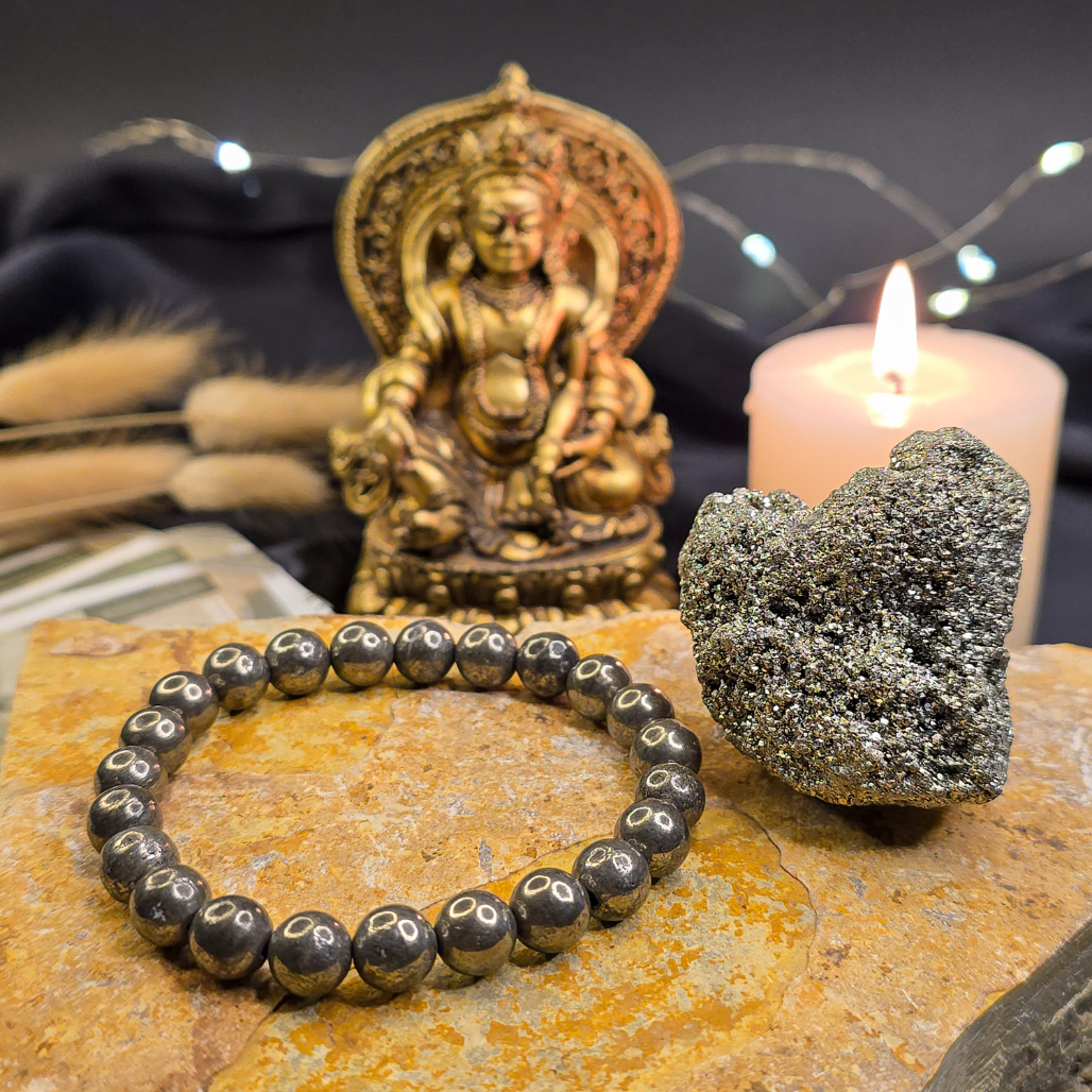 Wealth Magnet Pyrite Bracelet, Abundance, Prosperity
